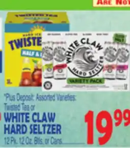 Bravo Supermarkets WHITE CLAW HARD SELTZER offer