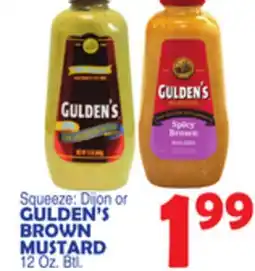 Bravo Supermarkets GULDEN'S BROWN MUSTARD offer