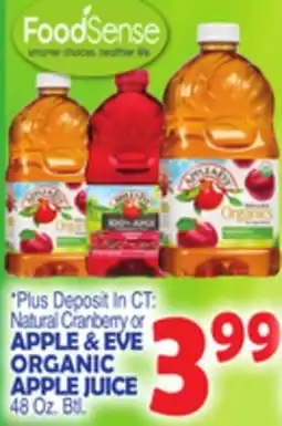 Bravo Supermarkets APPLE & EVE ORGANIC APPLE JUICE offer