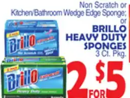 Bravo Supermarkets BRILLO HEAVY DUTY SPONGES offer