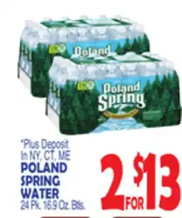Bravo Supermarkets POLAND SPRING WATER offer