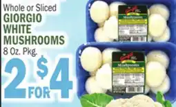 Bravo Supermarkets GIORGIO WHITE MUSHROOMS offer