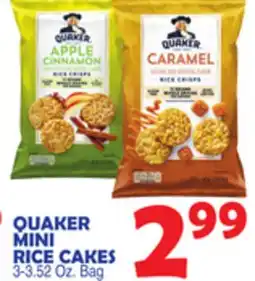Bravo Supermarkets QUAKER MINI RICE CAKES offer