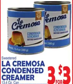 Bravo Supermarkets LA CREMOSA CONDENSED CREAMER offer