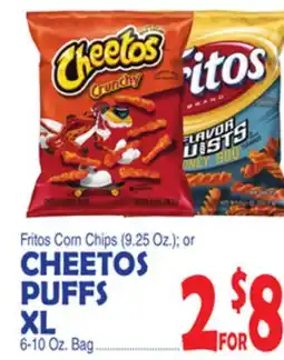 Bravo Supermarkets CHEETOS PUFFS XL, 6-10 Oz. Bag offer