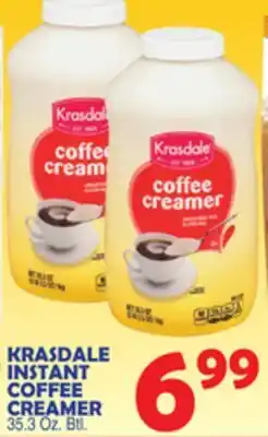 Bravo Supermarkets KRASDALE INSTANT COFFEE CREAMER offer