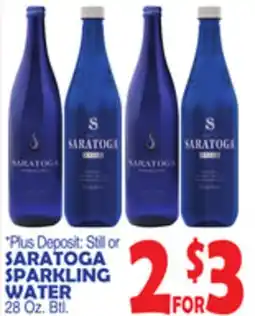 Bravo Supermarkets SARATOGA SPARKLING WATER offer