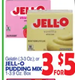 Bravo Supermarkets JELL-O PUDDING MIX 1-3.9 Oz. Box offer