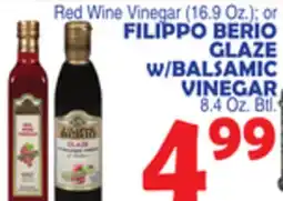 Bravo Supermarkets FILIPPO BERIO GLAZE W/BALSAMIC VINEGAR 8.4 Oz. Btl offer