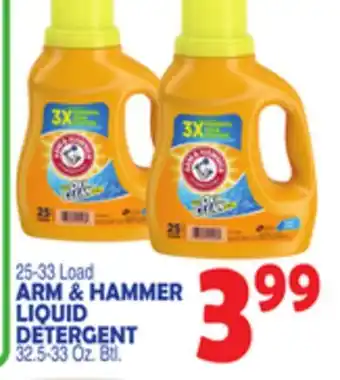 Bravo Supermarkets ARM & HAMMER LIQUID DETERGENT offer