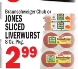 Bravo Supermarkets JONES SLICED LIVERWURST offer