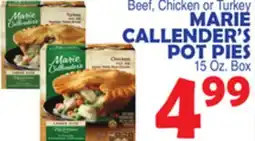 Bravo Supermarkets MARIE CALLENDER'S POT PIES offer