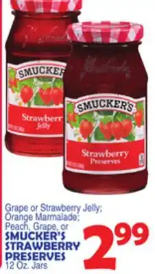 Bravo Supermarkets SMUCKER'S STRAWBERRY PRESERVES offer