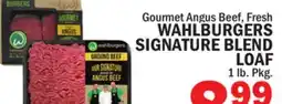 Bravo Supermarkets WAHLBURGERS SIGNATURE BLEND LOAF offer