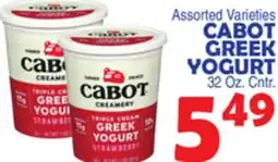 Bravo Supermarkets CABOT GREEK YOGURT offer