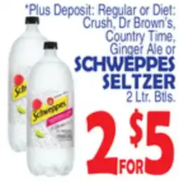 Bravo Supermarkets SCHWEPPES SELTZER offer