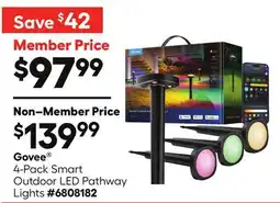 Lowe's 4-Pack Smart Outdoor LED Pathway Lights offer