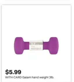 CVS Gaiam hand weight 3lb offer