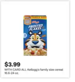 CVS ALL Kellogg's family size cereal offer