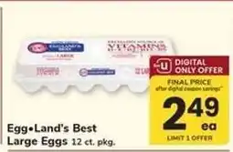 Safeway Egg•Land's Best Large Eggs offer