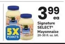 Safeway Signature Select Mayonnaise offer