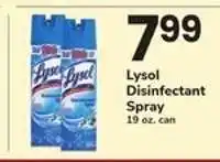 Safeway Lysol Disinfectant Spray offer