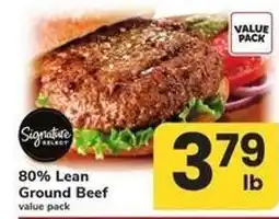 Safeway Signature SELECT 80% Lean Ground Beef offer