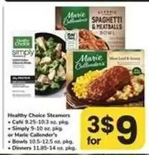 Safeway Healthy Choice Steamers offer