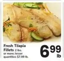Safeway Fresh Tilapia Fillets offer