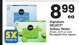 Safeway Signature SELECT Seltzer Water offer