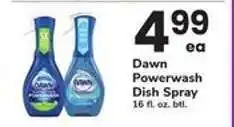 Safeway Dawn Powerwash Dish Spray offer