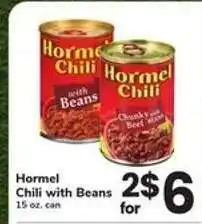 Safeway Hormel Chili With Beans offer