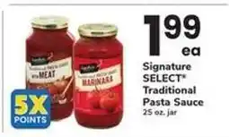 Safeway Signature SELECT Traditional Pasta Sauce offer