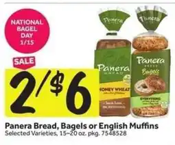 Stop&Shop Panera Bread, Bagels or English Muffins offer