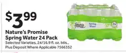 Stop&Shop Nature's Promise Spring Water 24 Pack offer