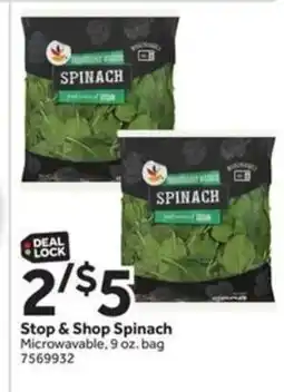 Stop&Shop Stop & Shop Spinach offer
