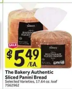 Stop&Shop The Bakery Authentic Sliced Panini Bread offer