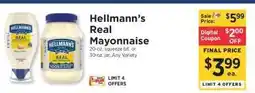 ShopRite Hellmann's Real Mayonnaise offer