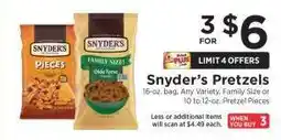 ShopRite Snyder's Pretzels offer