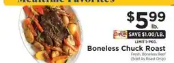 ShopRite Boneless Chuck Roast offer
