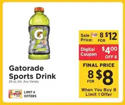 ShopRite Gatorade Sports Drink offer