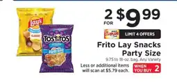 ShopRite Frito Lay Snacks Party Size offer