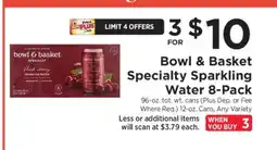 ShopRite Bowl & Basket Specialty Sparkling Water 8-Pack offer