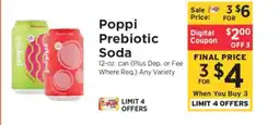 ShopRite Poppi Prebiotic Soda offer