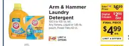 ShopRite Arm & Hammer Laundry Detergent offer