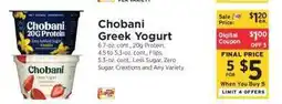 ShopRite Chobani Greek Yogurt offer