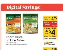 ShopRite Knorr Pasta or Rice Sides offer