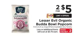 ShopRite Lesser Evil Organic Budda Bowl Popcorn offer