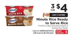 ShopRite Minute Rice Ready to Serve Rice offer