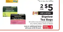 ShopRite Bigelow Tea Bags offer
